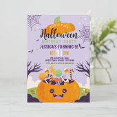 ハロウィーンキッズパーティーパンプキンスウィーティパーティー 招待状 (スタンド正面)