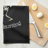 ハロウィーンキッチンタオル – スケルトン キッチンタオル (四つ折り)