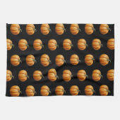 ハロウィーンキッチンデコとヴィンテージかぼちゃつき キッチンタオル (横)