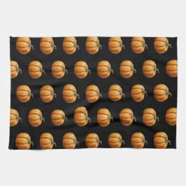 ハロウィーンキッチンデコとヴィンテージかぼちゃつき キッチンタオル