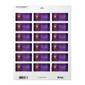 ハロウィーンキッドのコスチュームパーティーかぼちゃ ラベル (フルシート)