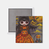 ハロウィーンキティキャットフェアリー マグネット (正面/裏面)