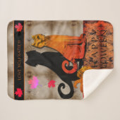 ハロウィーンキティ猫 シェルパブランケット (正面(横))