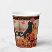 ハロウィーンキティ猫 紙コップ (裏面)