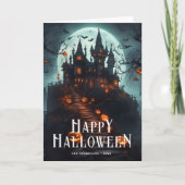 ハロウィーンキャッスルカボンプキンスムーンカード カード (正面)