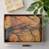 ハロウィーンキャッツ1デコページ紙 薄葉紙 (ギフト)