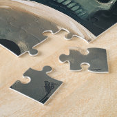 ハロウィーンキャットとスカル ジグソーパズル (側面)