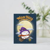 ハロウィーンキャットウィッチ子猫 シーズンポストカード (スタンド正面)