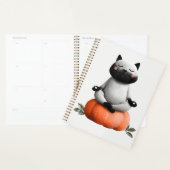 ハロウィーンキャットオンパンプキンデザイン プランナー手帳 (ディスプレー)