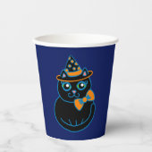 ハロウィーンキャットコーヒーパーティードリンク紙カップ 紙コップ (正面)