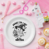 ハロウィーンキャットコーヒー紙プレート ペーパープレート (パーティー)