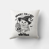 ハロウィーンキャットコーヒー – コーヒーが出るまで怖い クッション (裏面)