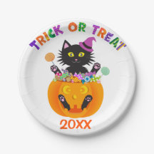 ハロウィーンキャットトリックまたはトリート