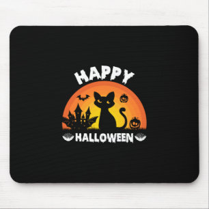 ハロウィーンキャットハッピーハローウィン誕生日 マウスパッド