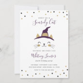 ハロウィーンキャットバースデーパーティ招待状 招待状 (正面)