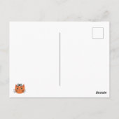 ハロウィーンキャットパーティの招待状 ポストカード (裏面)