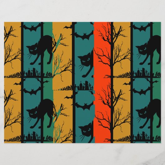 ハロウィーンキャットパーティースクラップブック紙 チラシ (正面)