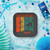 ハロウィーンキャットパーティー ペーパープレート (パーティー)