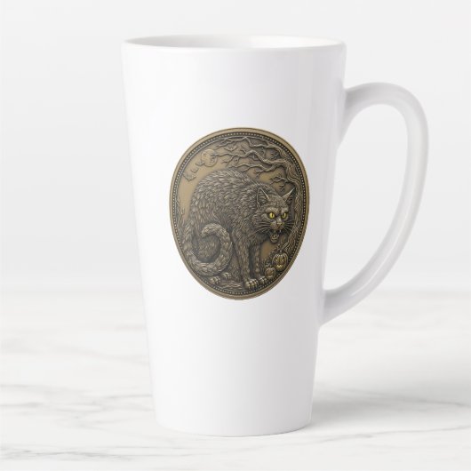 ハロウィーンキャットブロンズ カフェラテマグ (右)