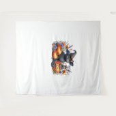 ハロウィーンキャットマウスカボチャTシャツ必須T-S タペストリー (正面(横))