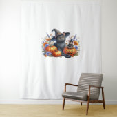 ハロウィーンキャットマウスカボチャTシャツ必須T-S タペストリー (インサイチュ)