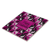 ハロウィーンキャットモザイク タイル (側面)