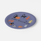 ハロウィーンキャット不気味紙プレート ペーパープレート (アングル)