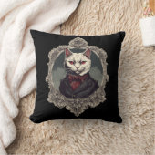 ハロウィーンキャット吸血鬼キャット クッション (ブランケット)