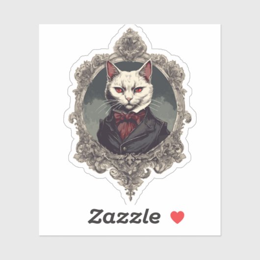 ハロウィーンキャット吸血鬼キャット シール (シート)