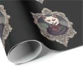 ハロウィーンキャット吸血鬼キャット ラッピングペーパー (ロールコーナー)