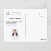 ハロウィーンキャット実在エステートマーケティング ポストカード (裏面)