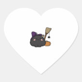 ハロウィーンキャット特大Tシャツ ハートシール (正面)