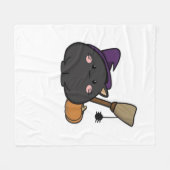 ハロウィーンキャット特大Tシャツ フリースブランケット (正面(横))