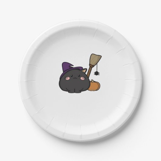 ハロウィーンキャット特大Tシャツ ペーパープレート (正面)