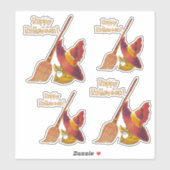 ハロウィーンキャット&ブロムビニールカットシール シール (シート)