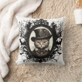 ハロウィーンキャット、ヴァンパイアキャット、レディーファング クッション (ブランケット)