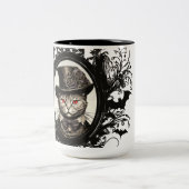ハロウィーンキャット、ヴァンパイアキャット、レディーファング ツートーンマグカップ (中央)