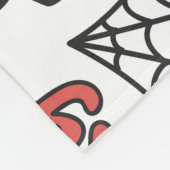 ハロウィーンキャラクターお洒落：シームレスなパターン フリースブランケット (角)