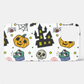 ハロウィーンキャラクターお洒落:シームレスなパターン Case-Mate iPhoneケース (裏面 (横))