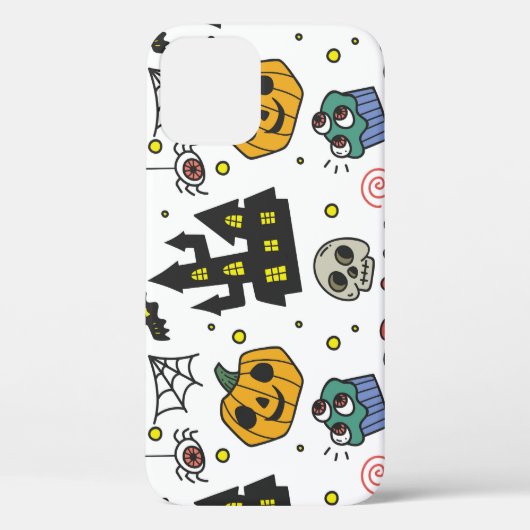 ハロウィーンキャラクターお洒落:シームレスなパターン Case-Mate iPhoneケース (裏面)