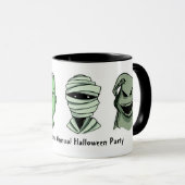 ハロウィーンキャラクターカスタム文字マグ マグカップ (正面右)