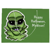 ハロウィーンキャラクターカスタム文字大抱き枕 ラージペーパーバッグ (裏面)