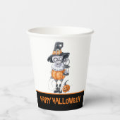 ハロウィーンキャラクターカスタム文字 紙コップ (裏面)
