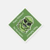 ハロウィーンキャラクター名前をカスタムする、文字、カラー4/4 スタンダードカクテルナプキン (角)