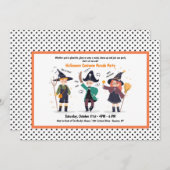 ハロウィーンキャラクター衣装パーティーパレード 招待状 (正面/裏面)