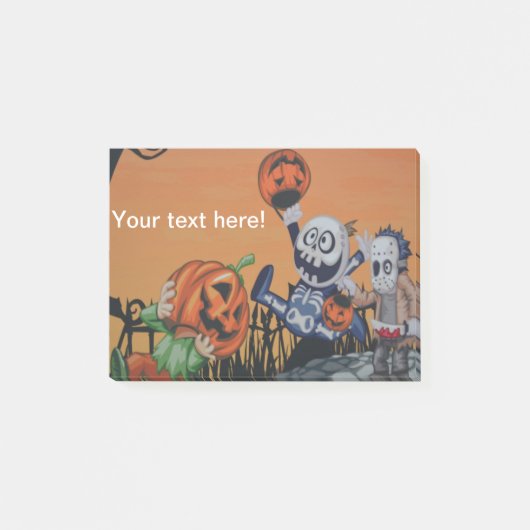ハロウィーンキャラクター ポストイット (正面)