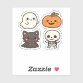 ハロウィーンキャラクター-幽霊、カボチャ、ブラックキャット& シール (シート)