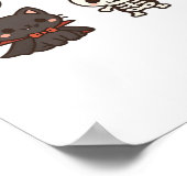 ハロウィーンキャラクター-幽霊、カボチャ、ブラックキャット& ポスター (角)