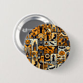 ハロウィーンキャラクター 缶バッジ (正面&裏面)