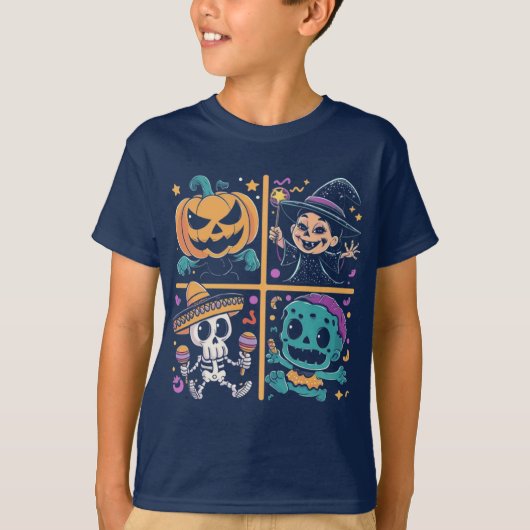 ハロウィーンキャラクター Tシャツ (正面)